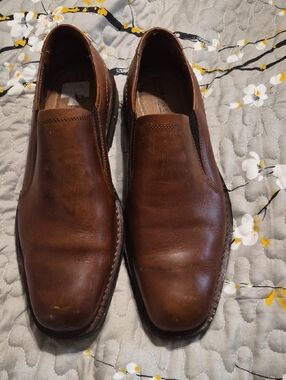 Florsheim Brown Leather Slip-On Loafers